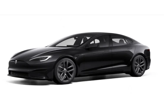 vehicule ecologique haut-de-gamme tesla s couleur noire